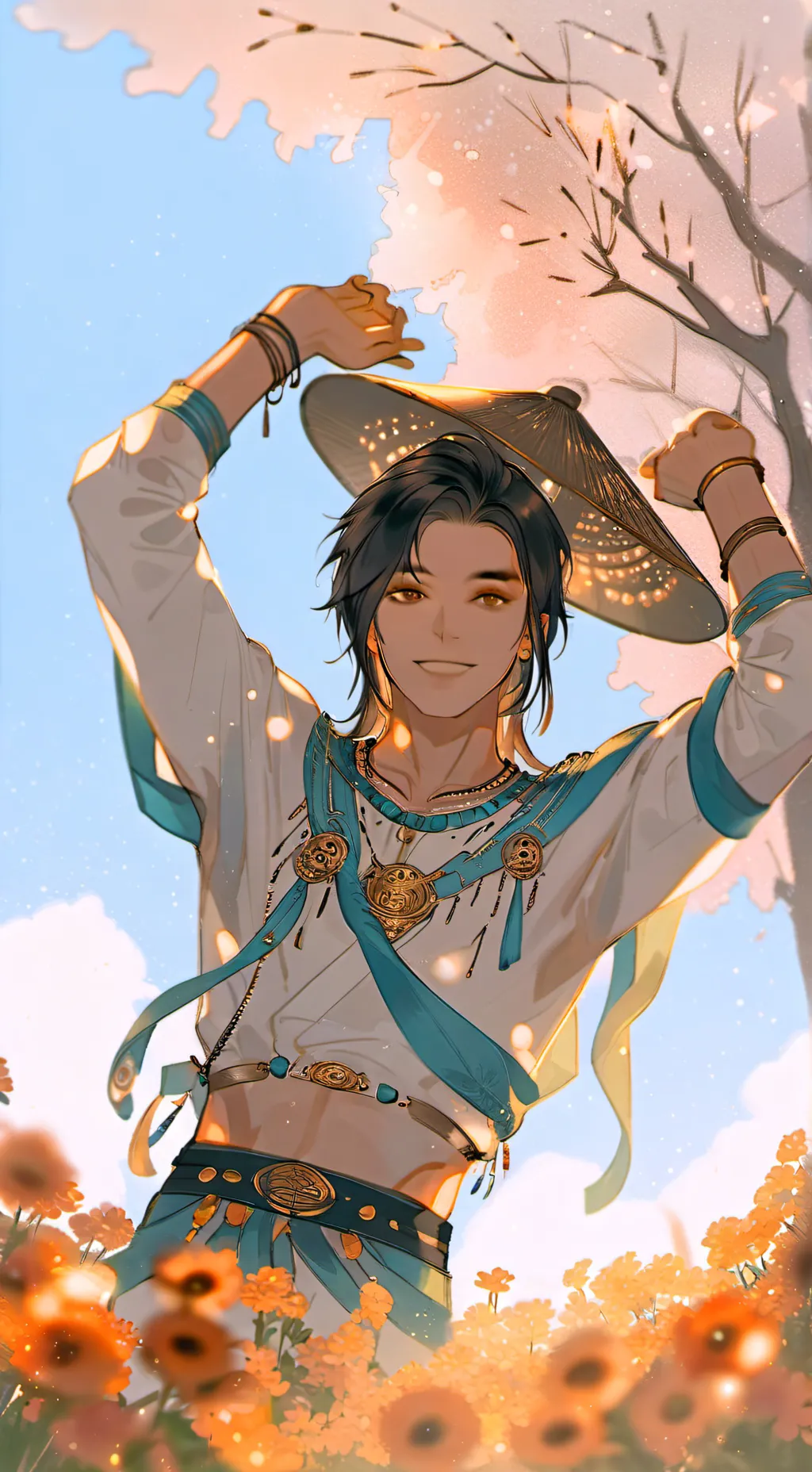 ai character: 🐝Fabián🐝 background