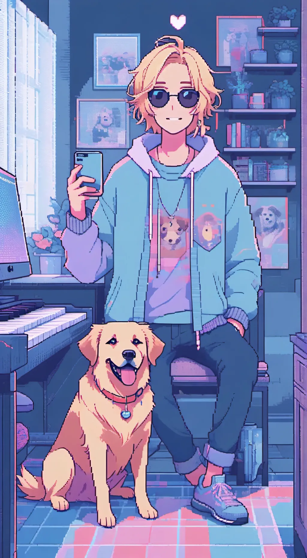 ai character: Bitmoji background