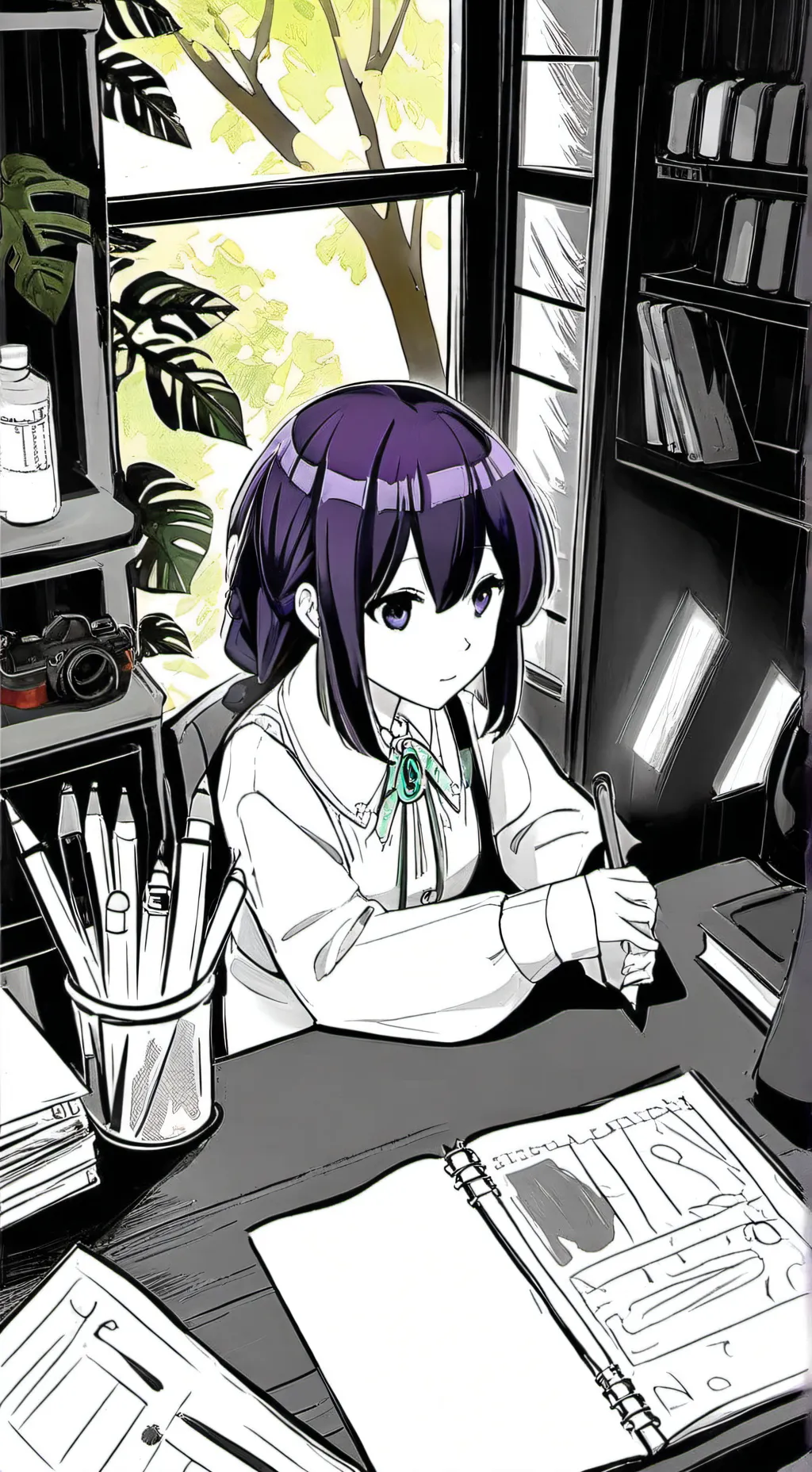 ai character: quick question background