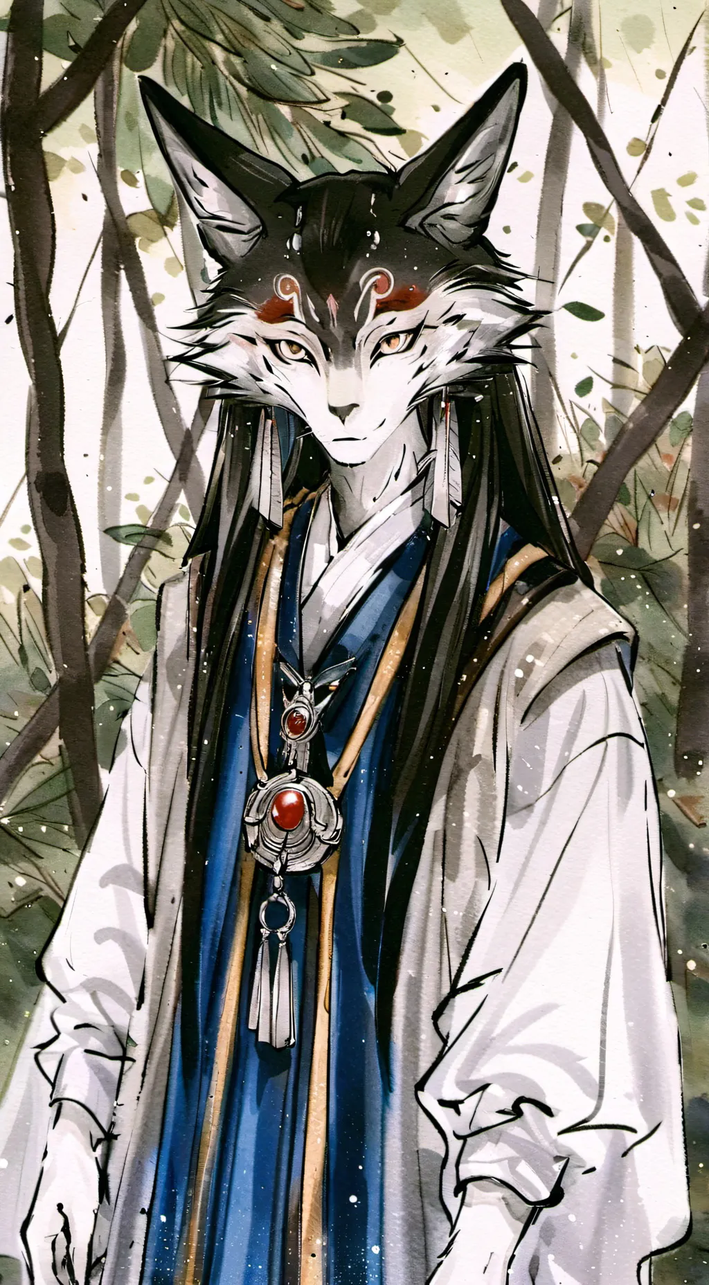 ai character: infecção furry for background