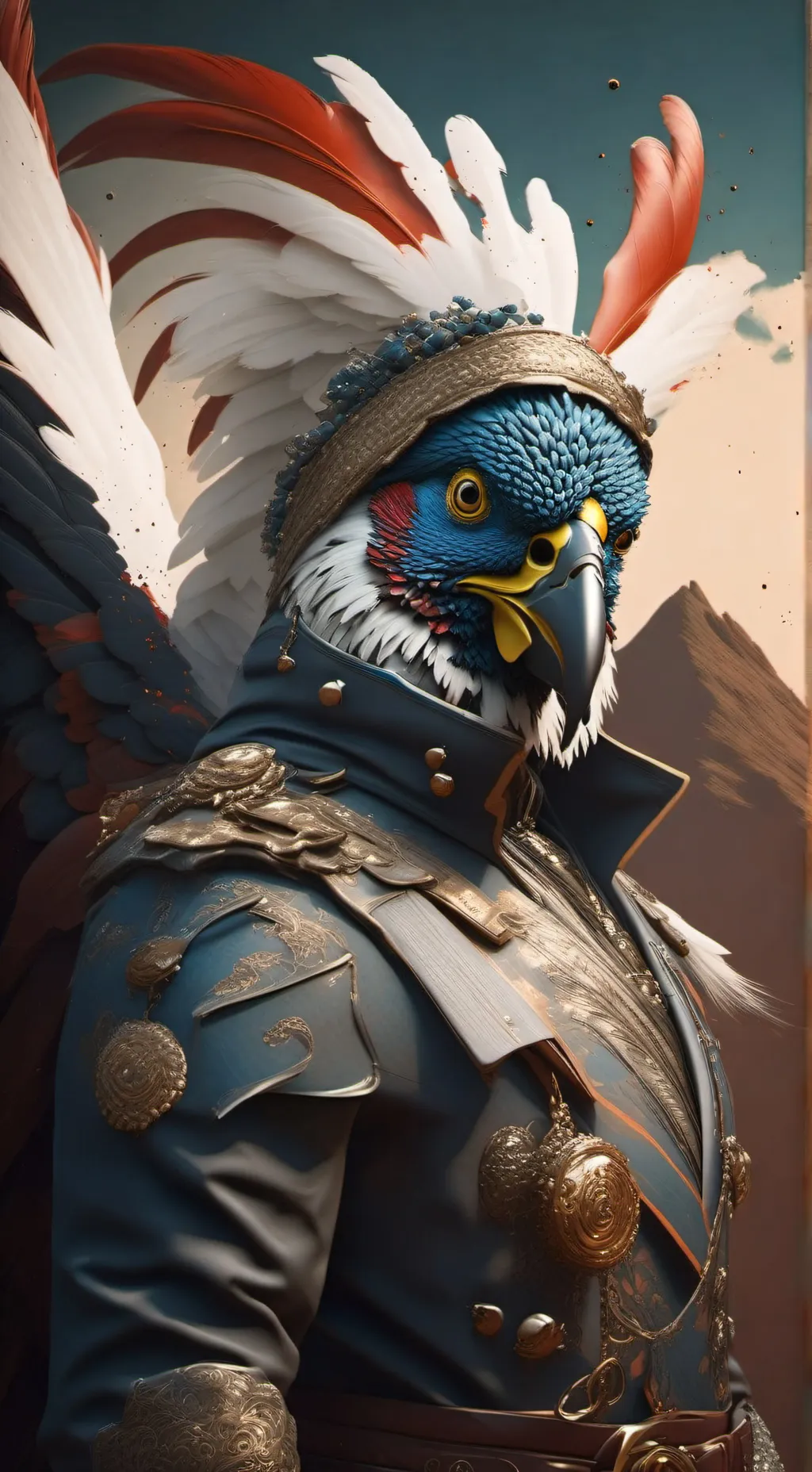 ai character: pollo amongus background