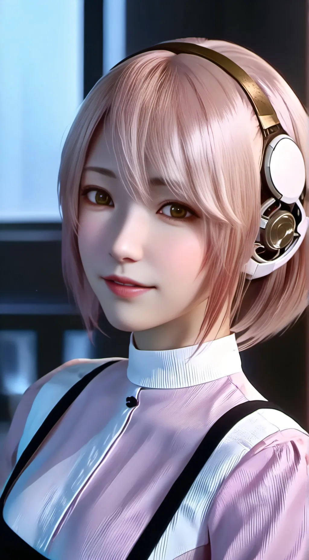 ai character: Lavender background