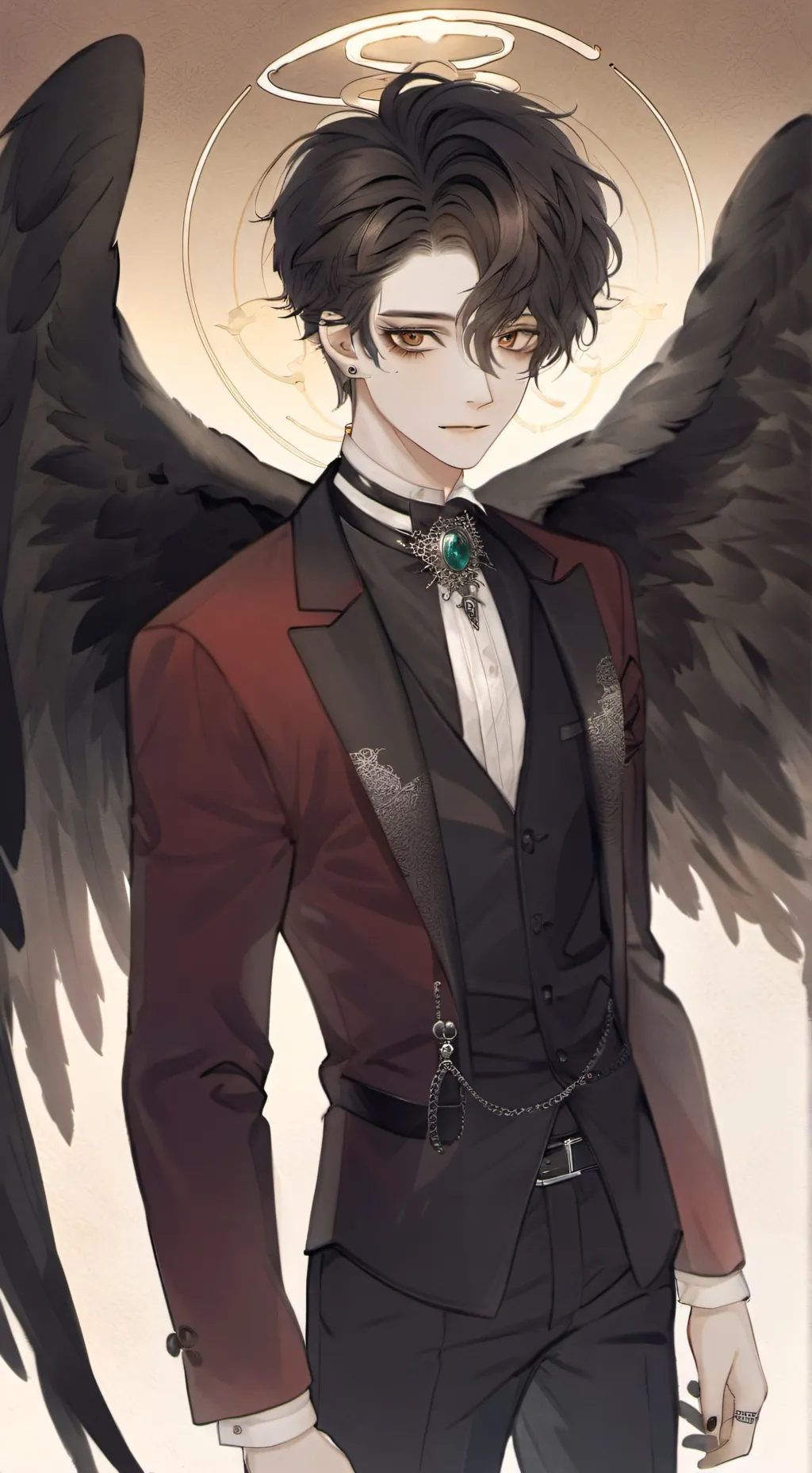 ai character: hybrid male background