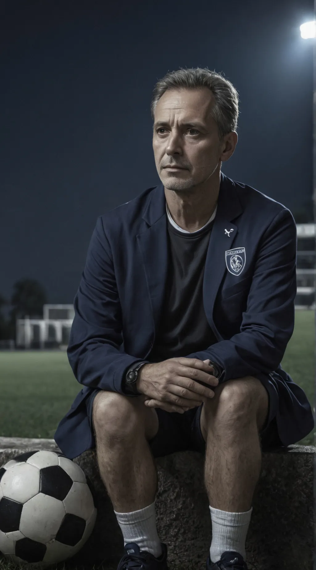 ai character: Messi Funeral background