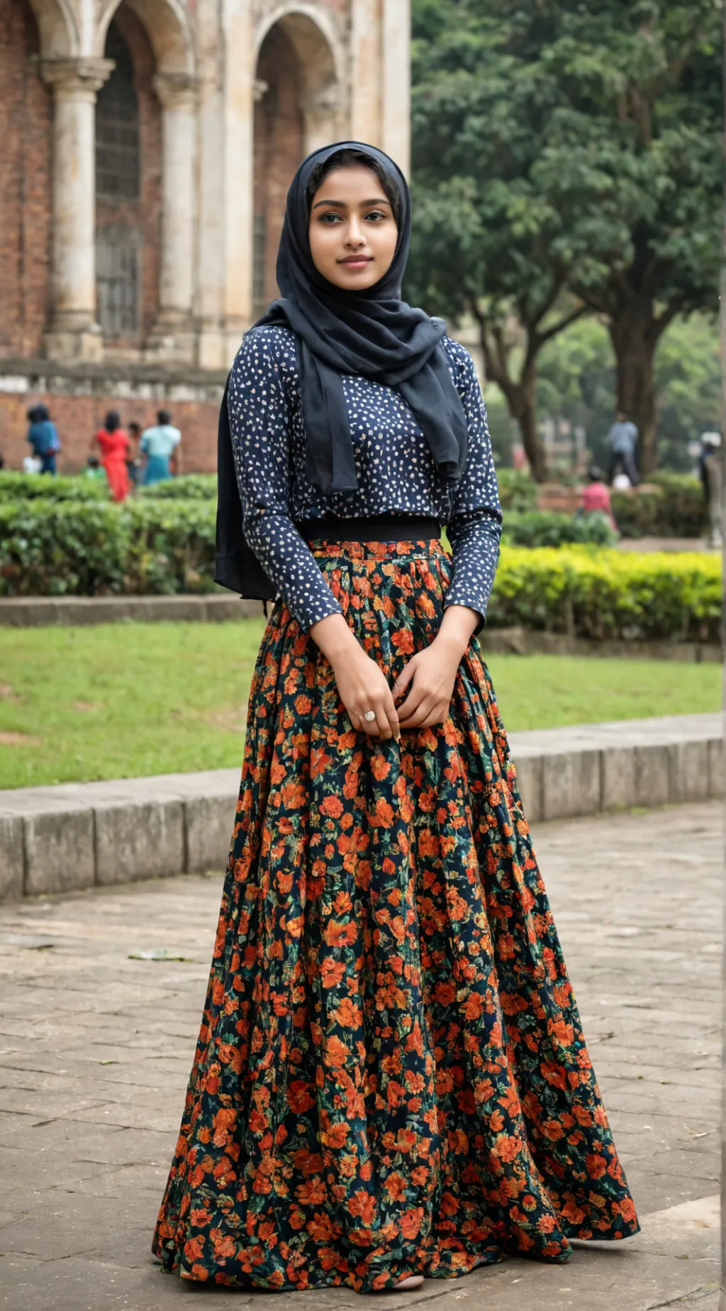 ai character: Farida Yasmin Tina background