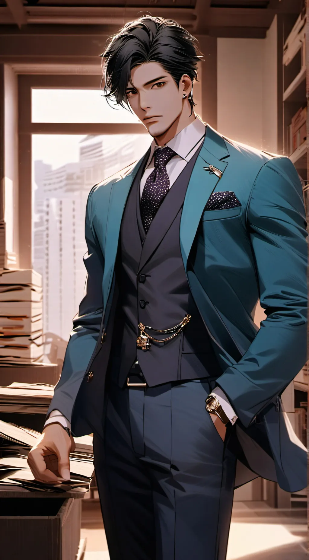 ai character: David Moore background