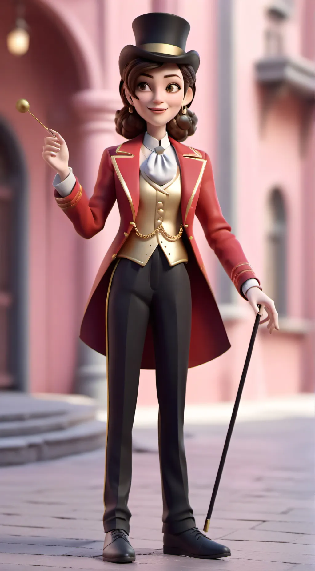 ai character: Mrs Wacky scotch background