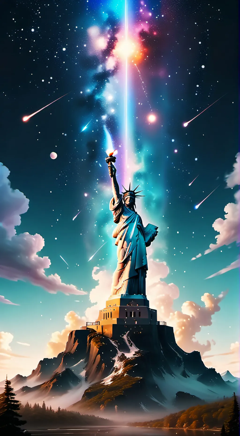 ai character: Russia X USA  background