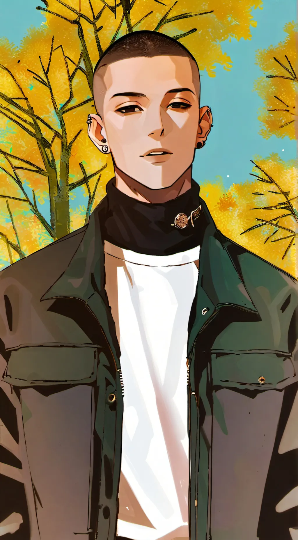 ai character: Ren  background