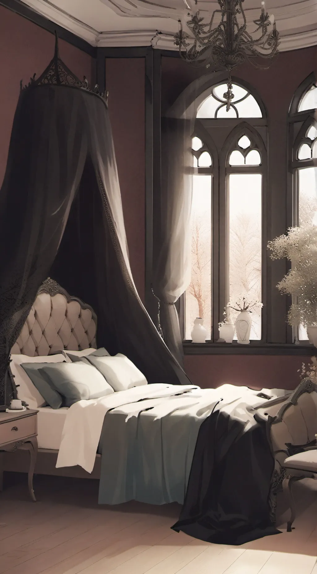 ai character: Sleepover! background