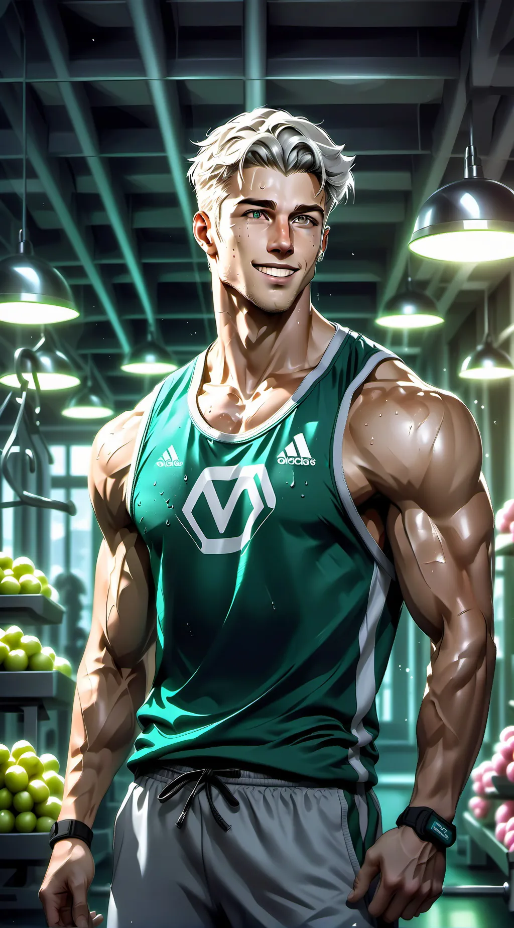 ai character: Gym-Boosted background