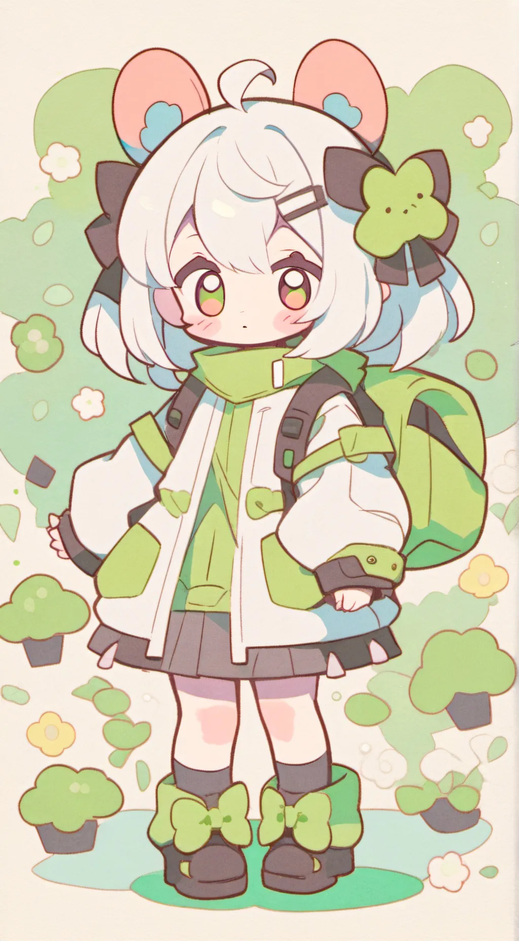 ai character: cartoon guesser background