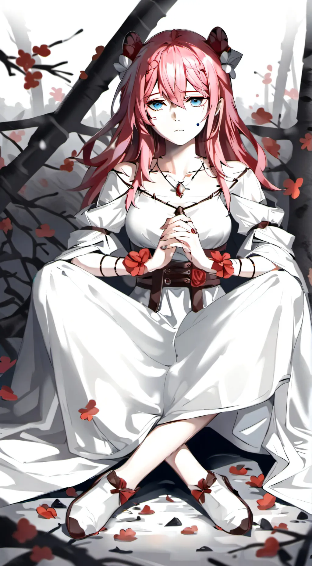 ai character: Aqua background