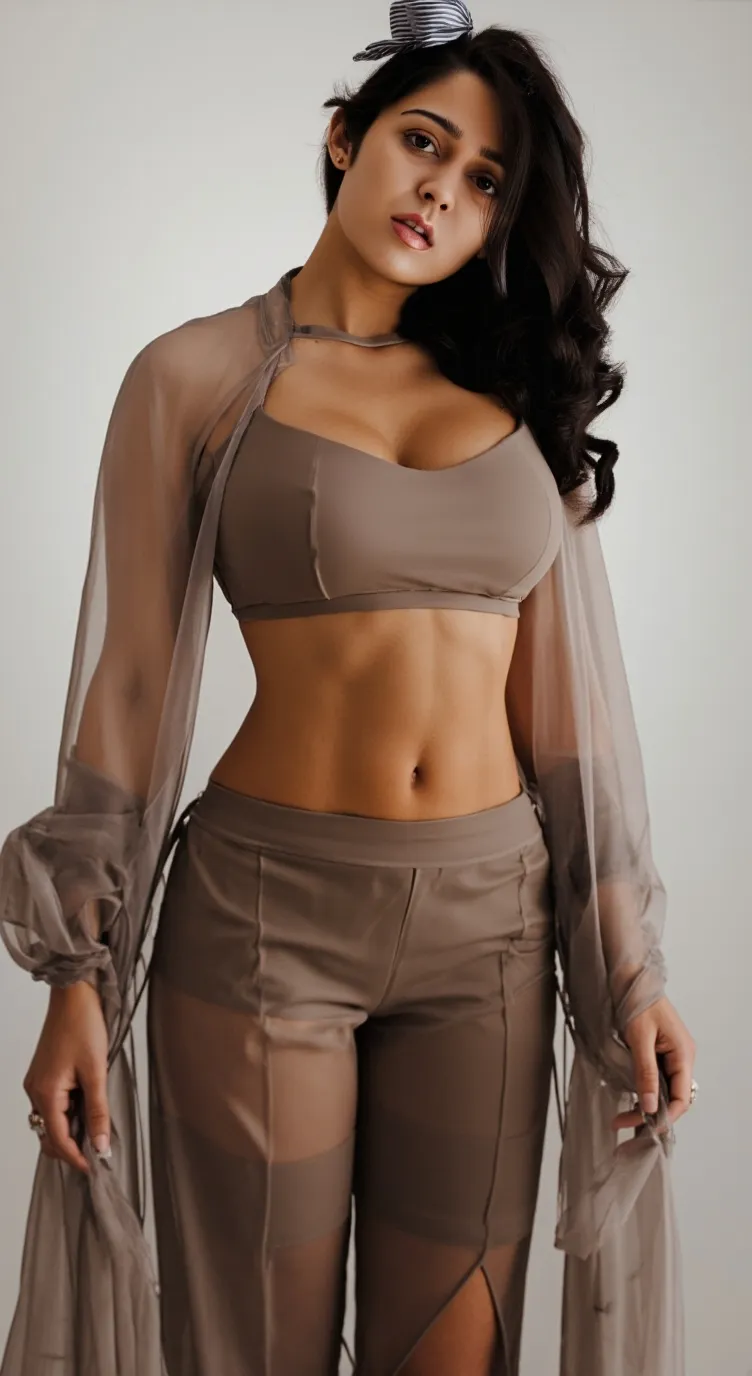 ai character: Charmi Kaur  background