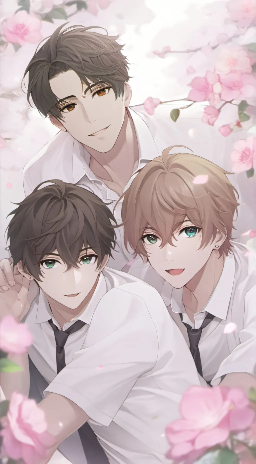 ai character: Luis, Lian y Dany background