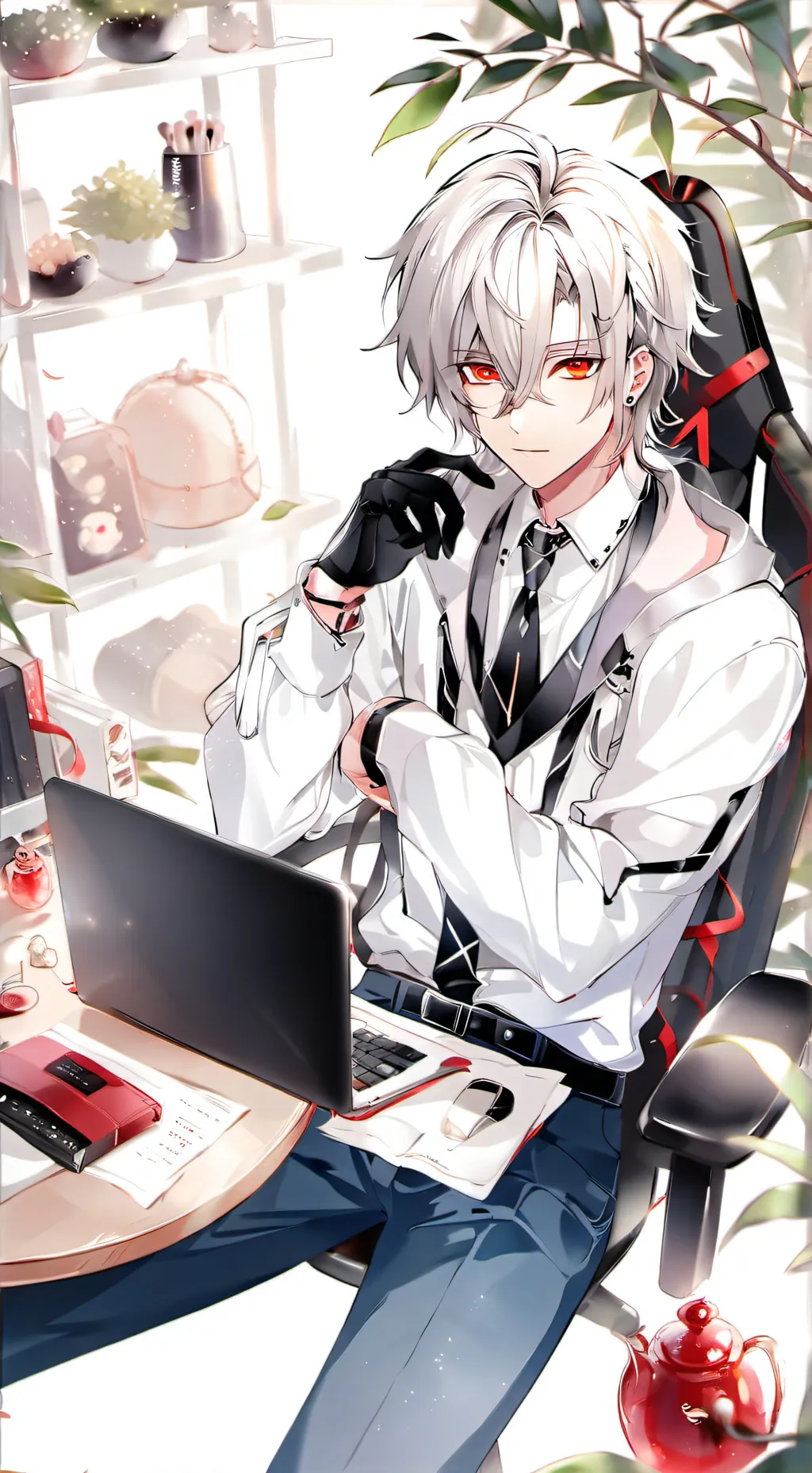 ai character: Анеко background