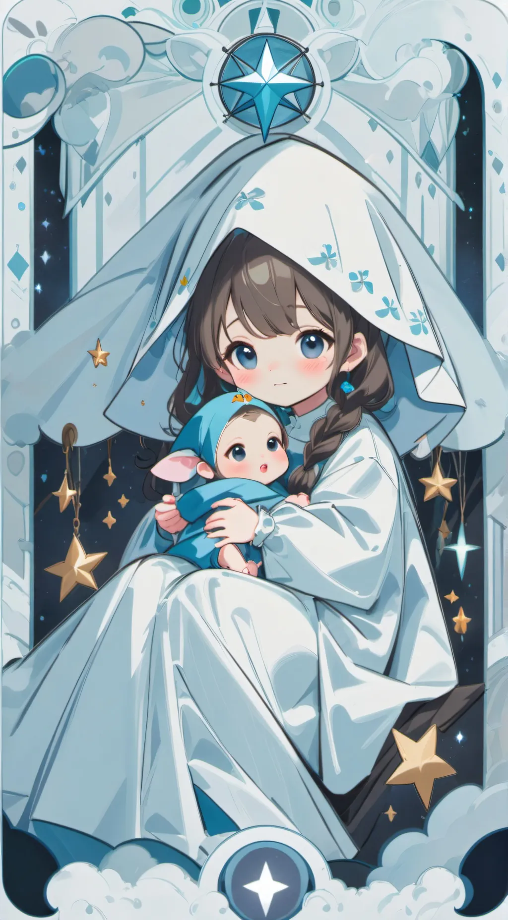 ai character: Elf baby background