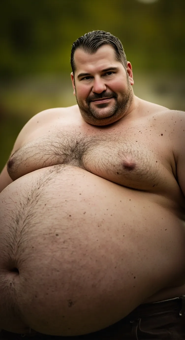 ai character: obese guy  background