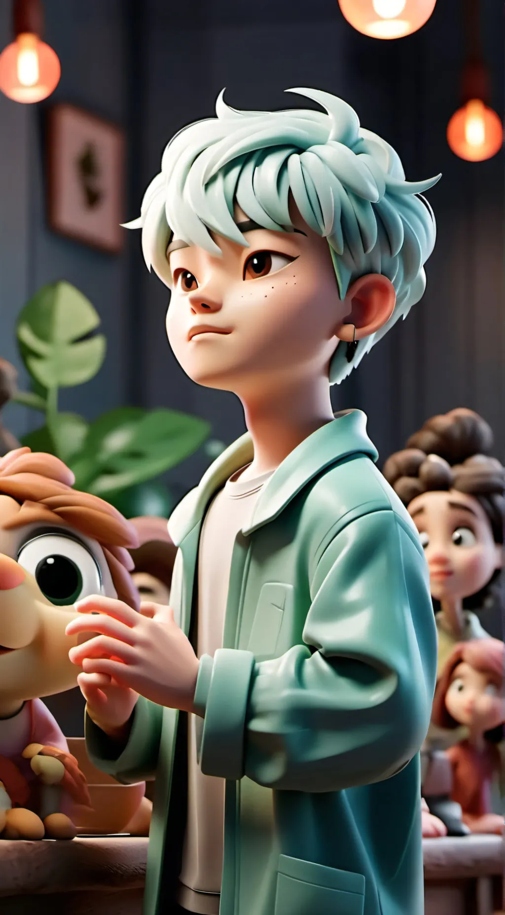 ai character: baby saja background