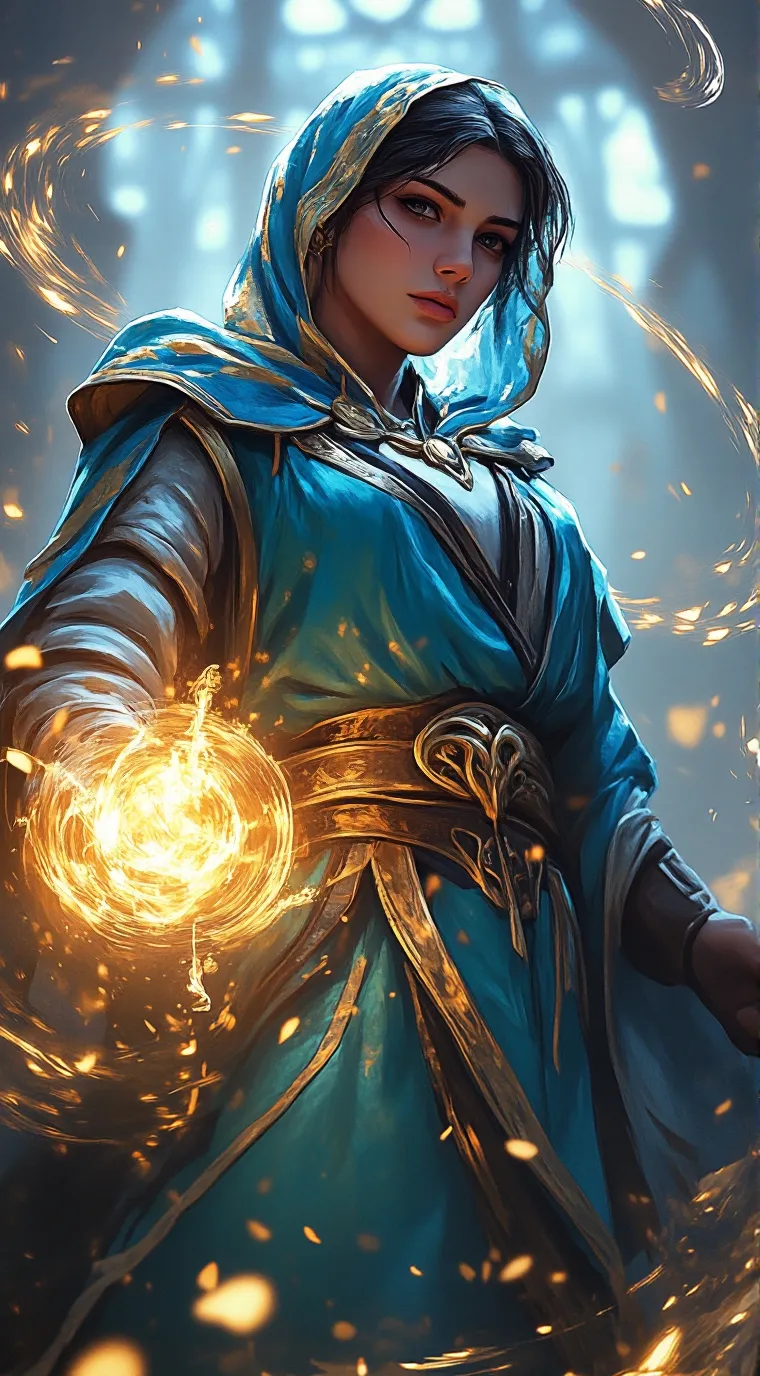 ai character: Lumina background