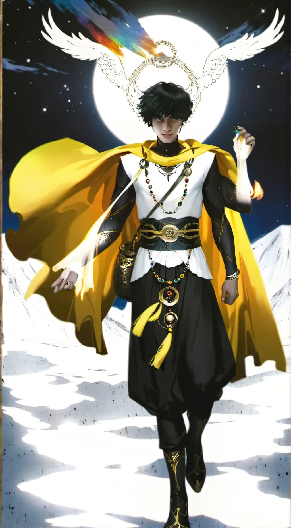 ai character: cosmic king background