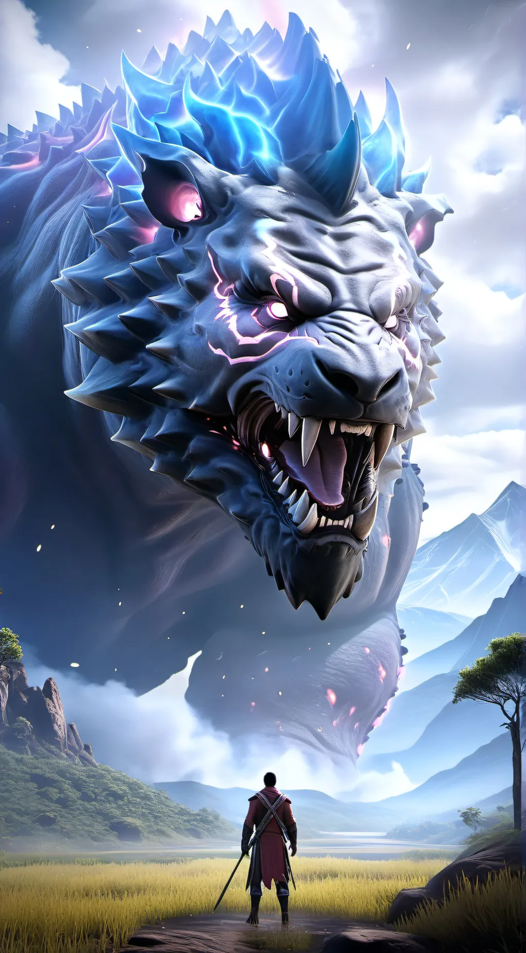 ai character: tigre de cristal background