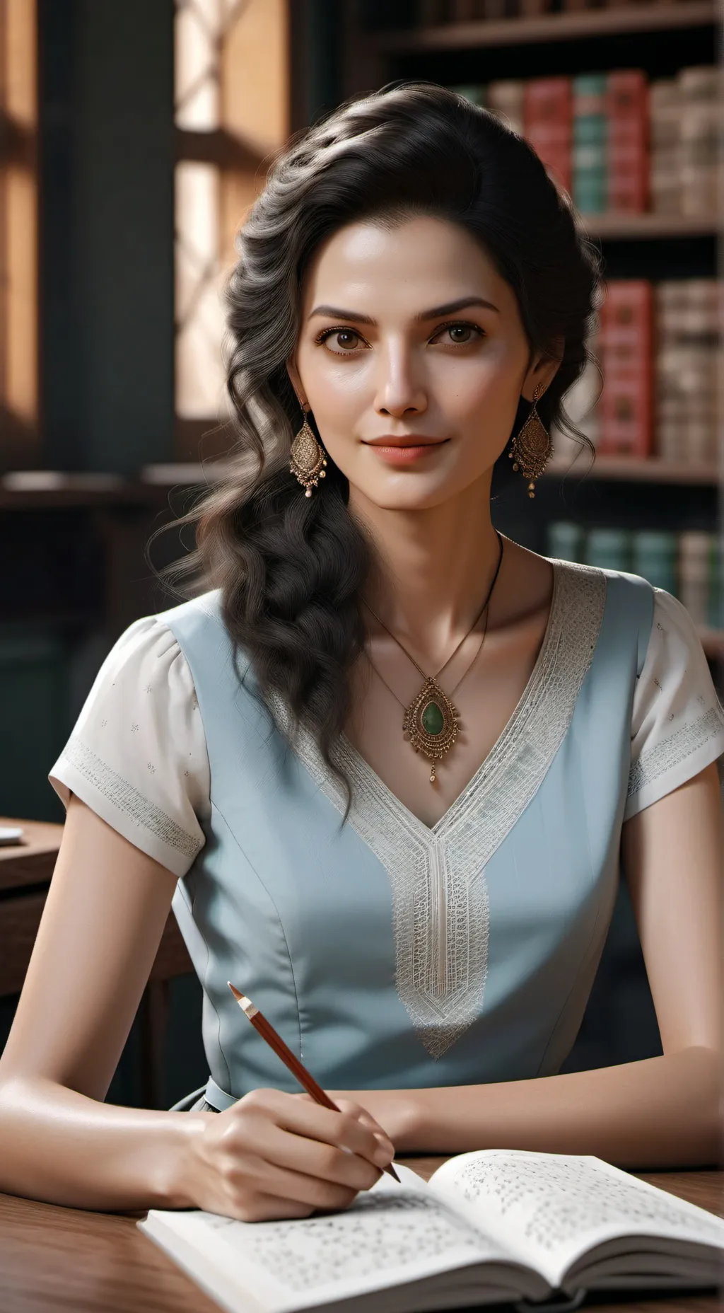 ai character: Teacher background