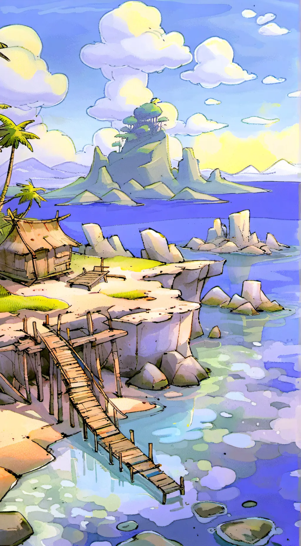 ai character: two ilands background