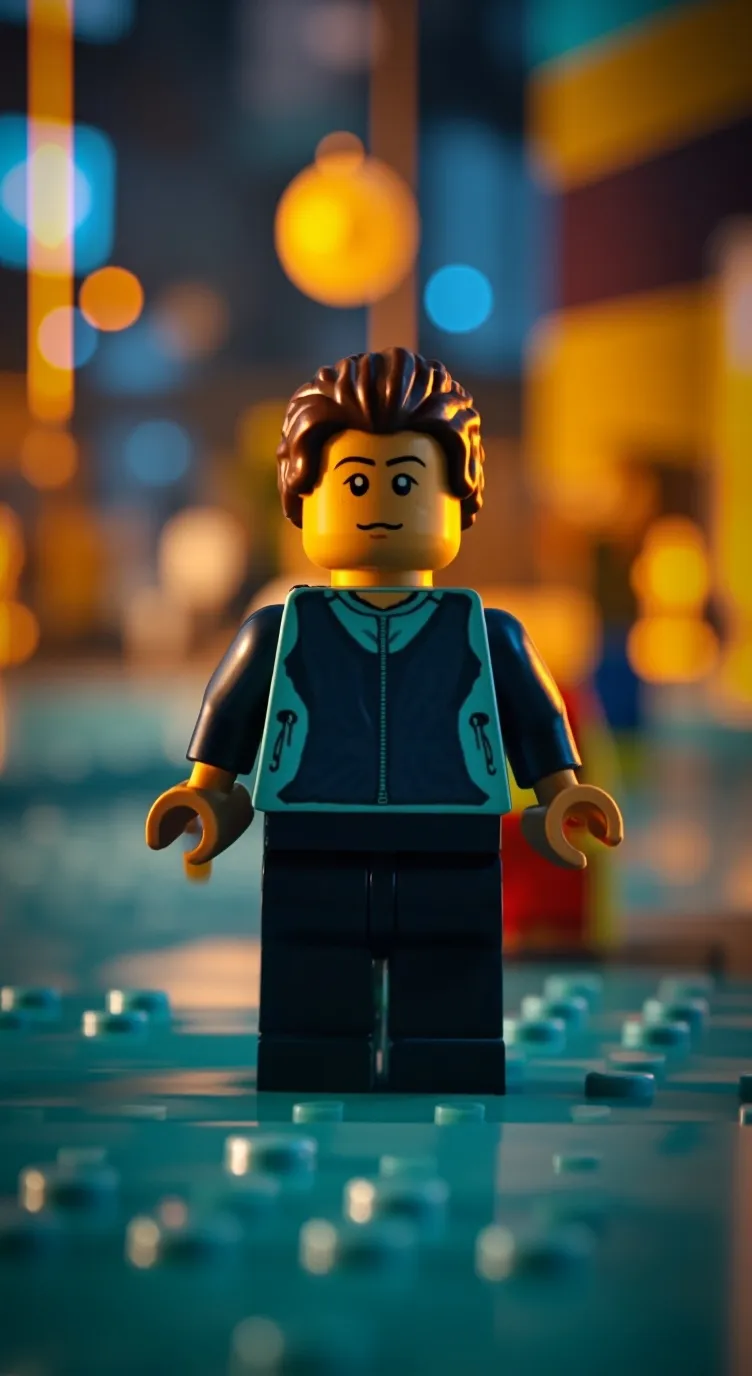 ai character: random Lego person background