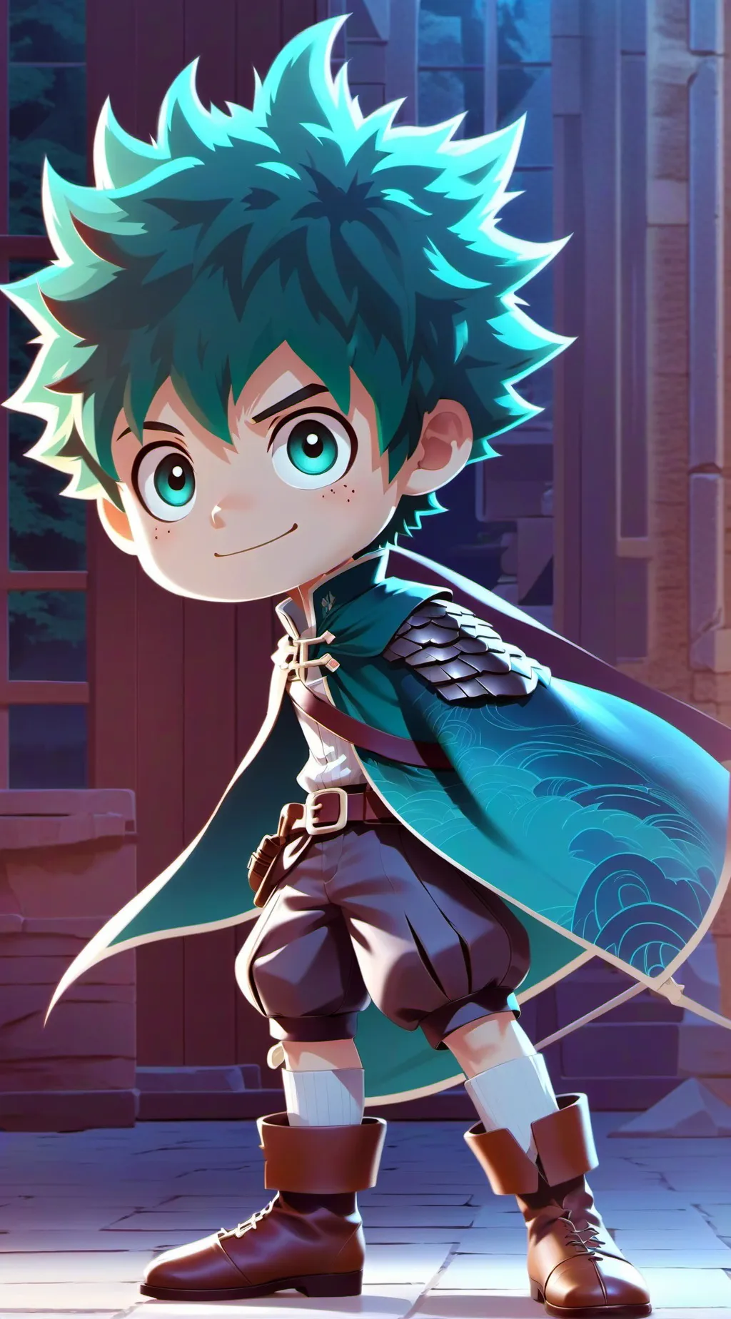 ai character: Deku background