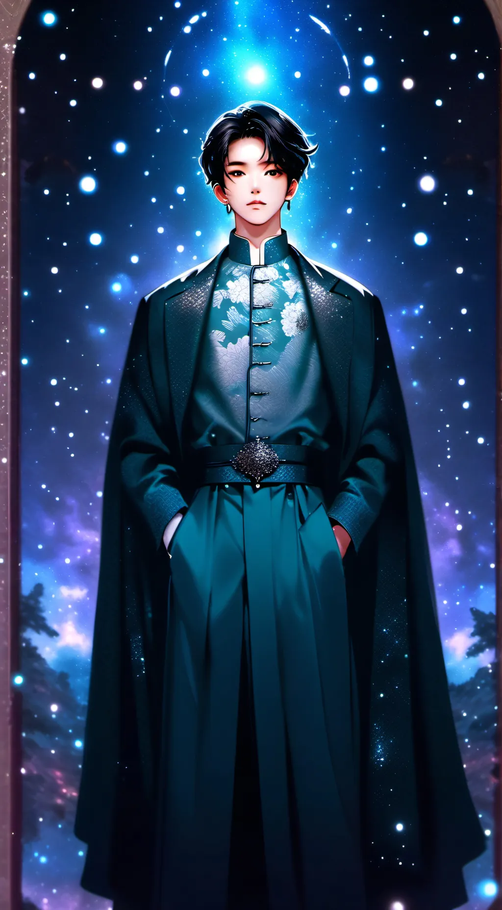 ai character: ‧˚꒰Yong-Bi꒱༘⋆ background