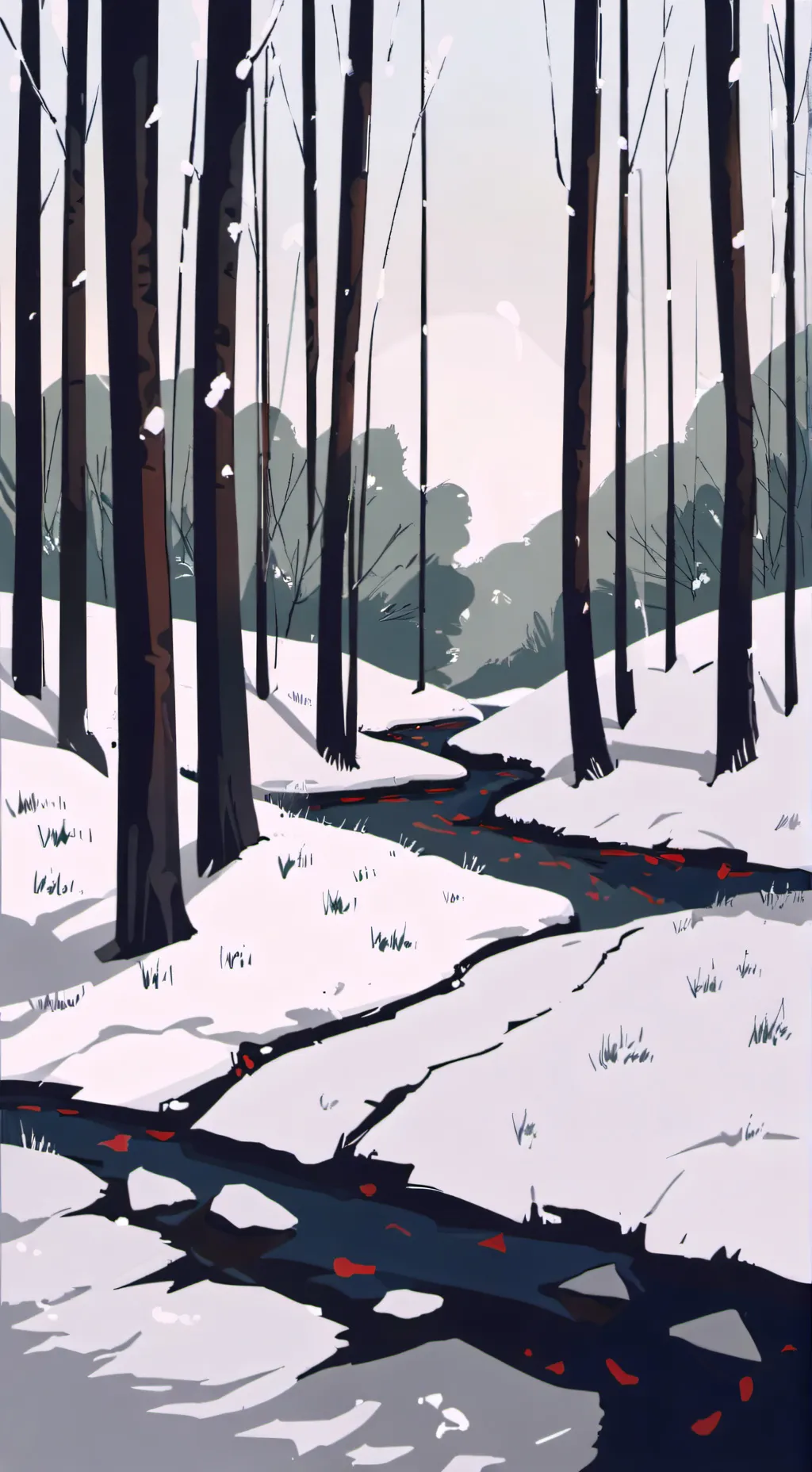 ai character: Snow World background