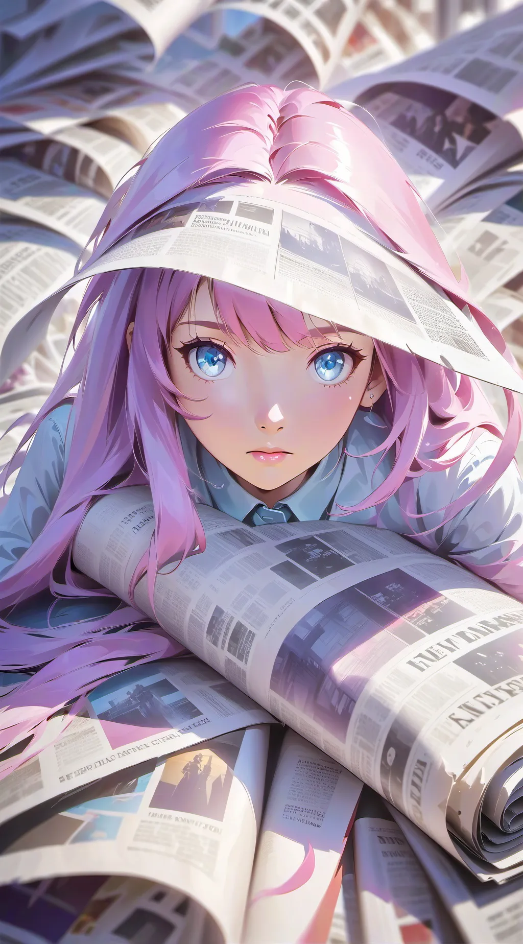 ai character: gacha baby story background