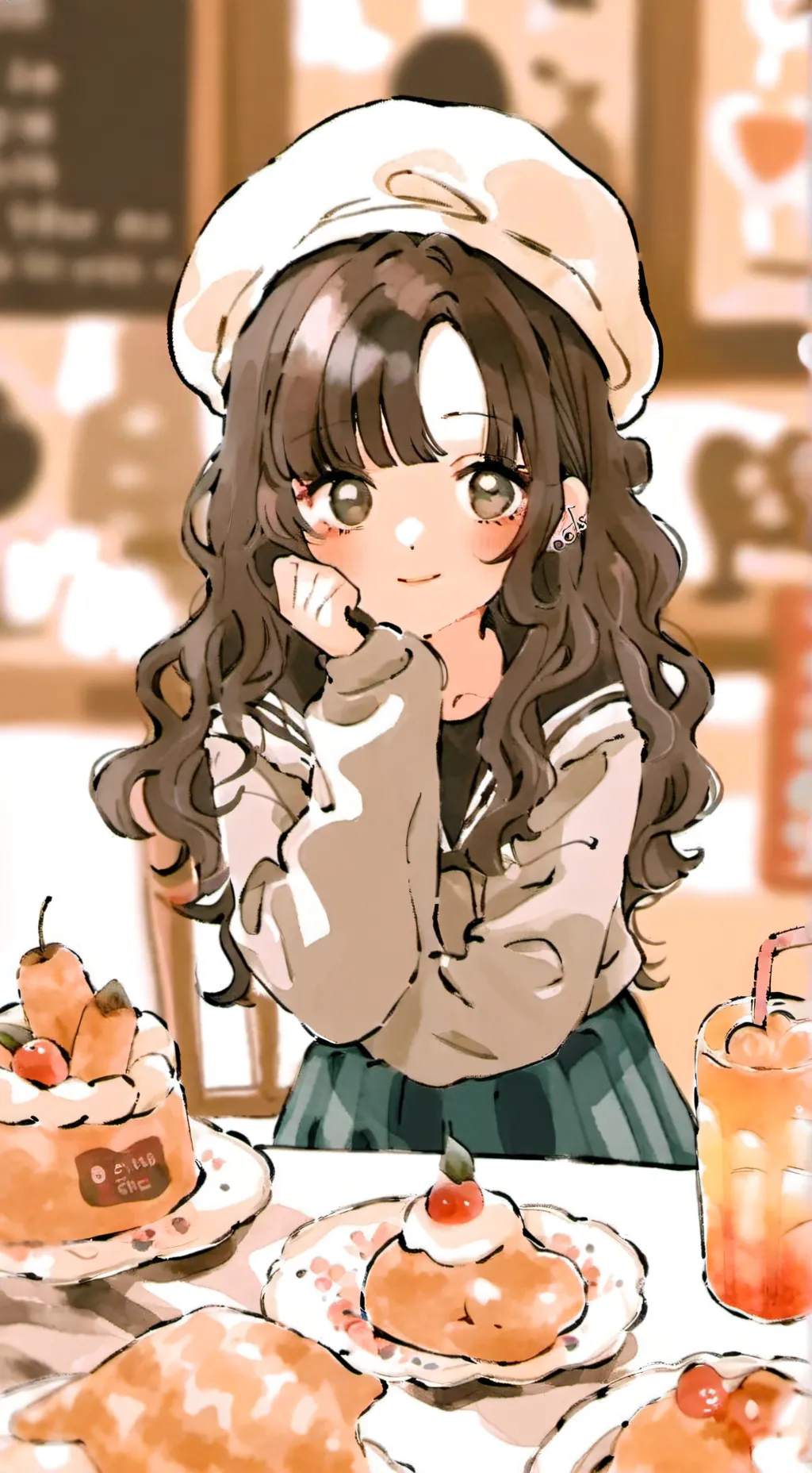 ai character: Natalie  background