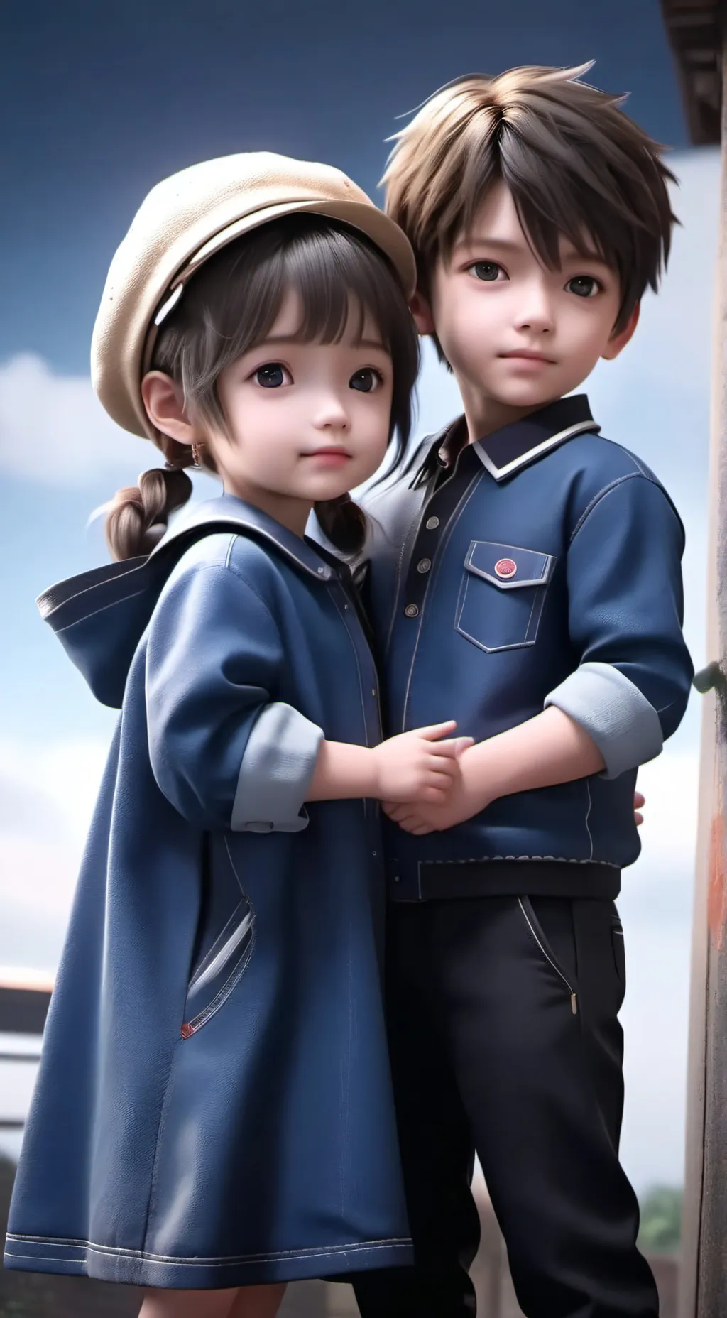 ai character: Leo and Lily background