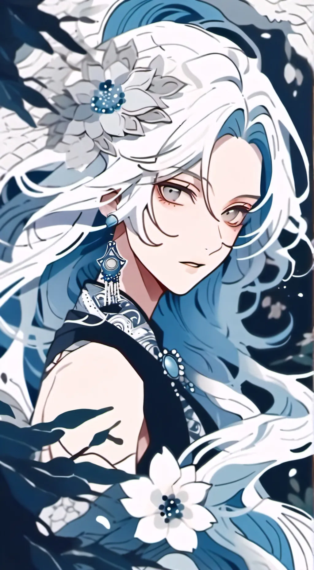 ai character: Oceania  background