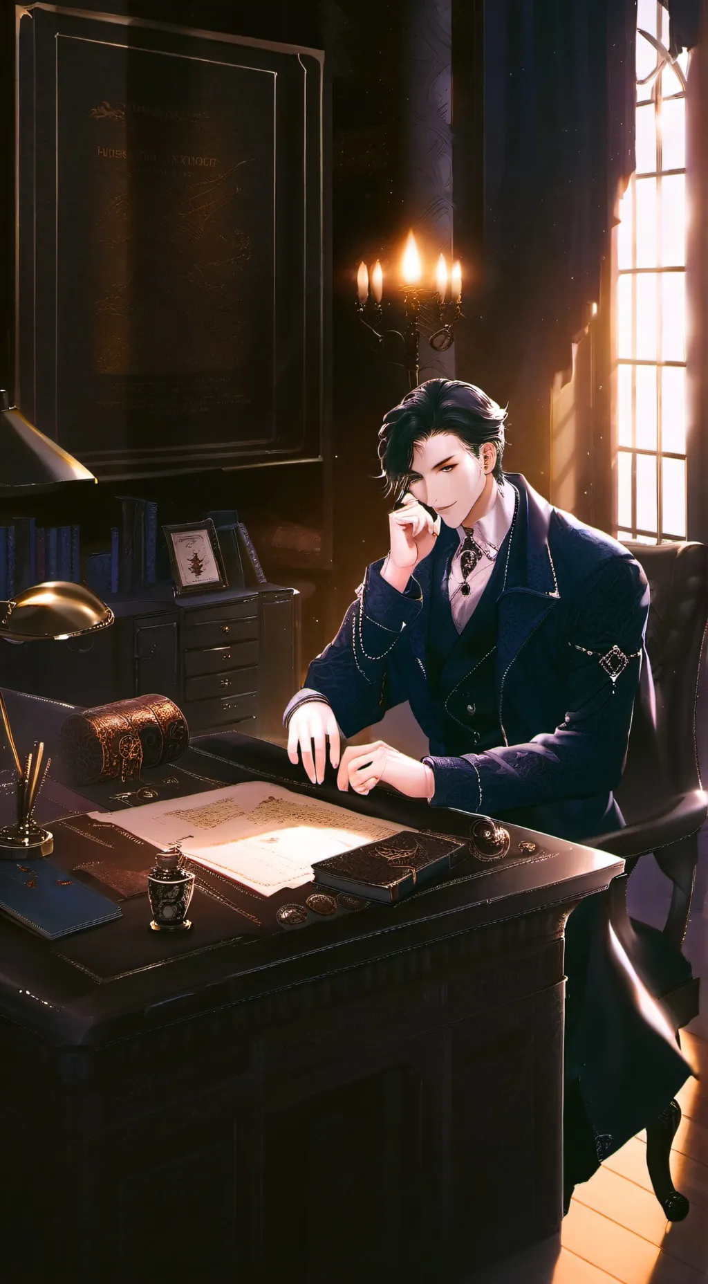 ai character: Micheal  background