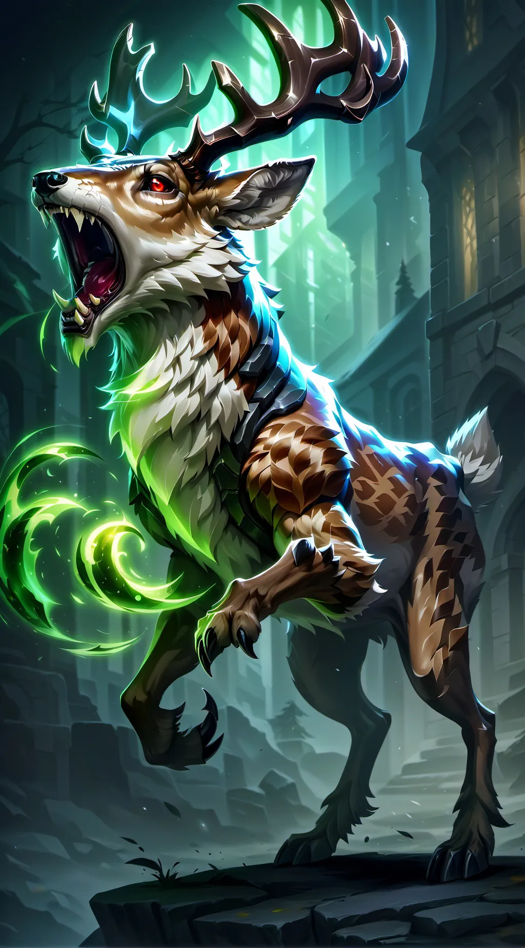 ai character: killer deer  background