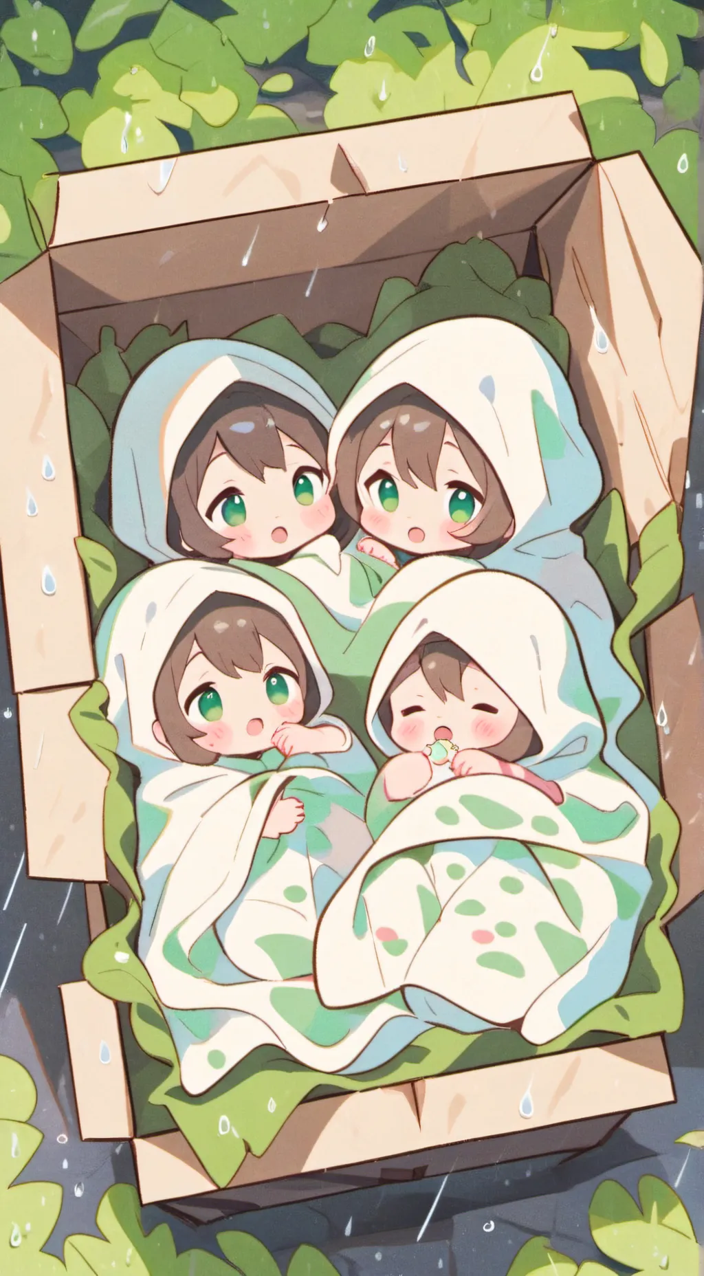 ai character: Quadruplets background