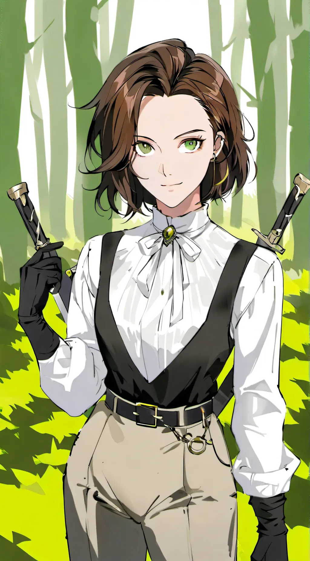 ai character: Megumi otoharada  background