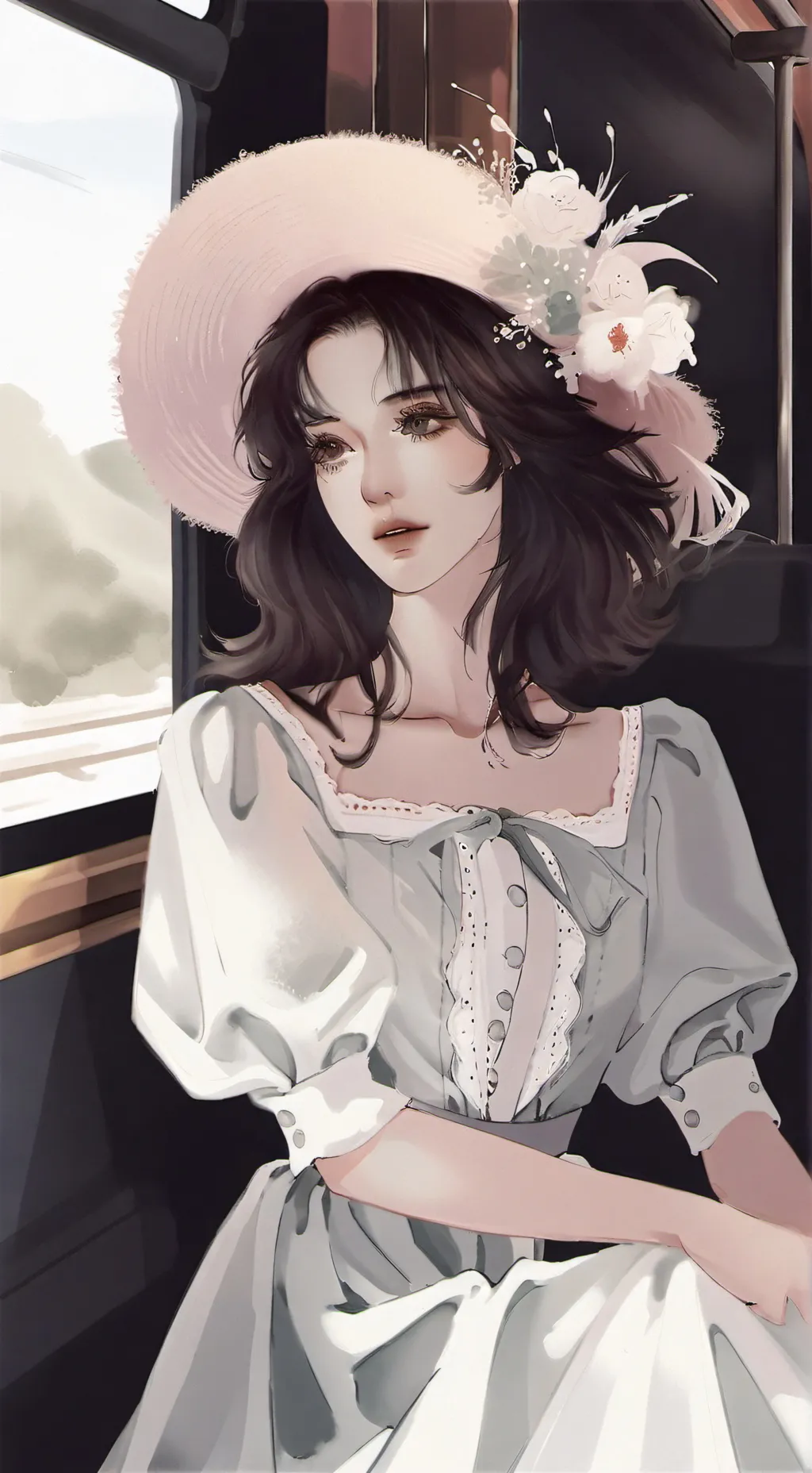 ai character: Death on Train background