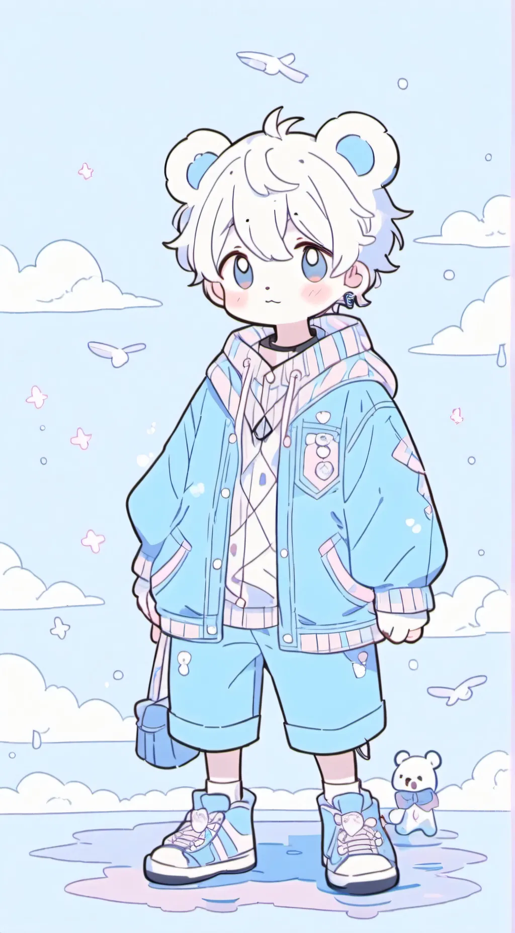 ai character: sky background