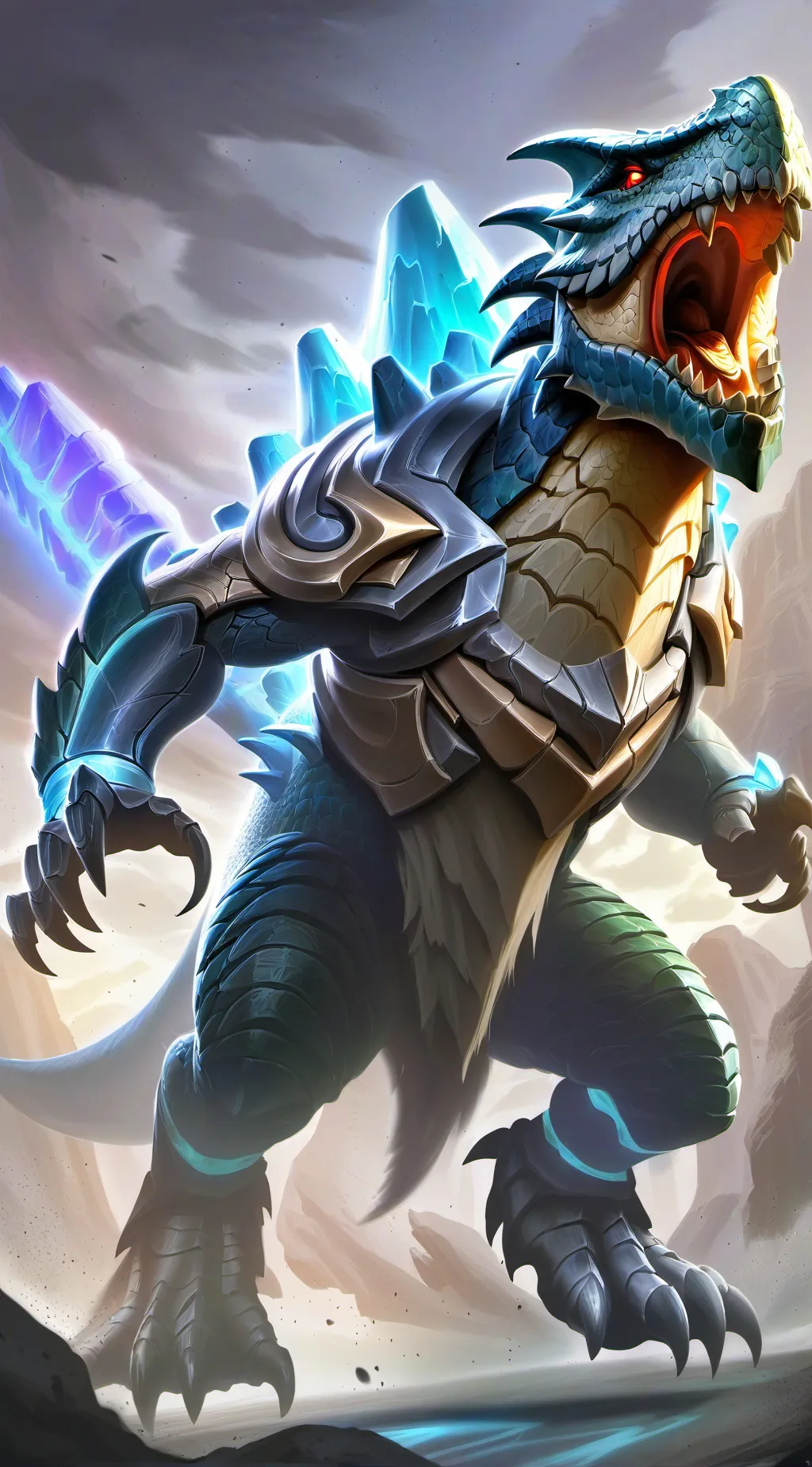 ai character: Kpop Dino-Hunters background