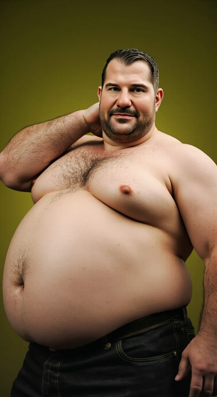 ai character: fat dude  background