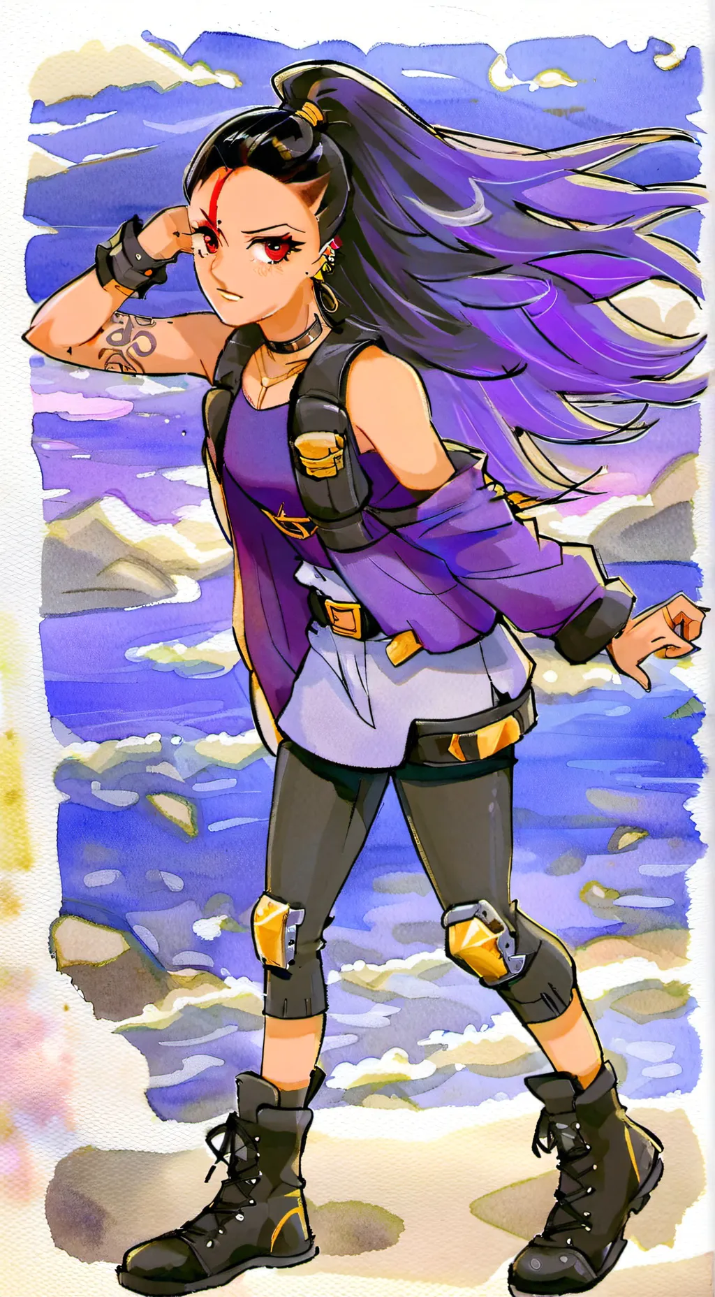 ai character: HIKURO Mizuno  background