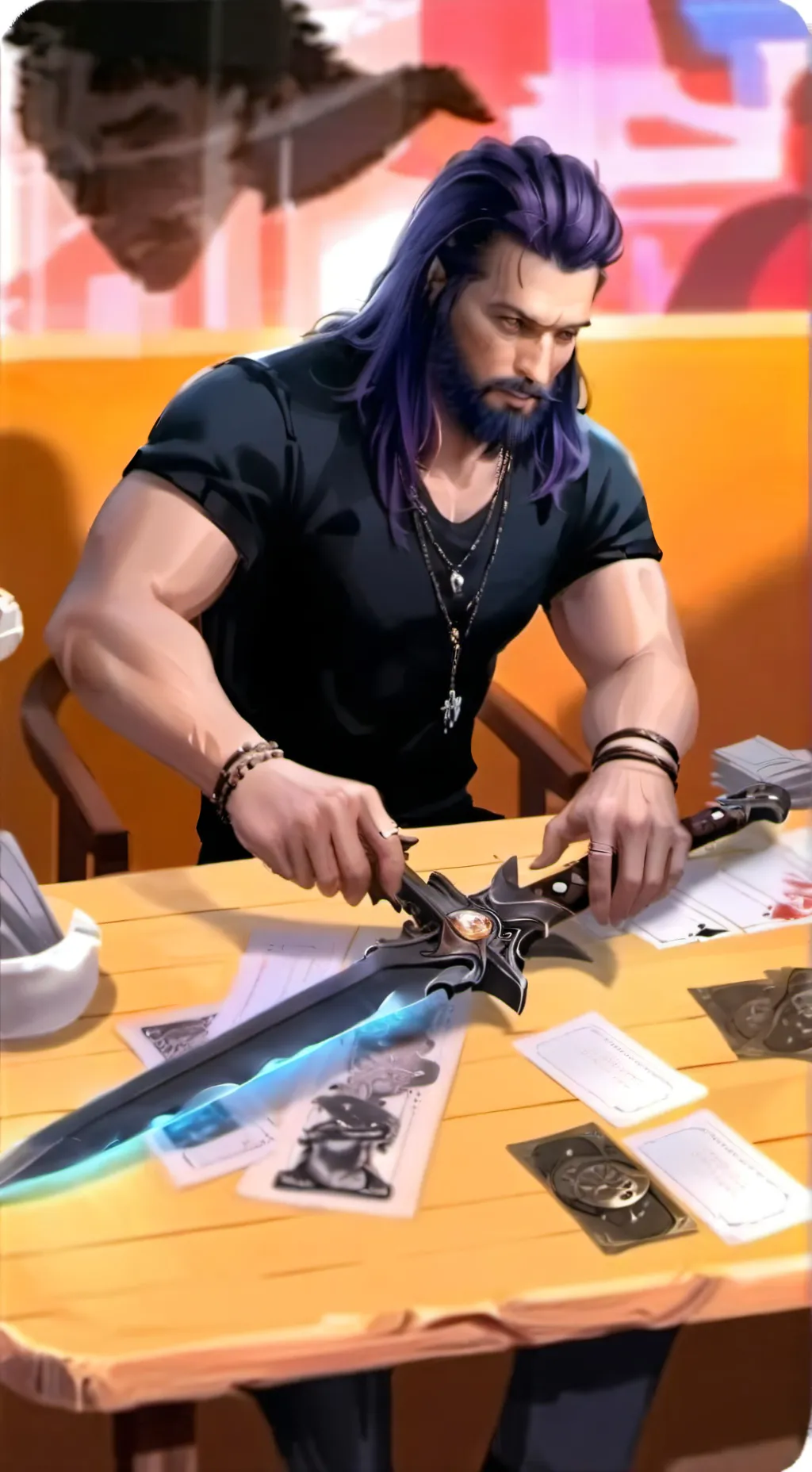 ai character: Radom guy background