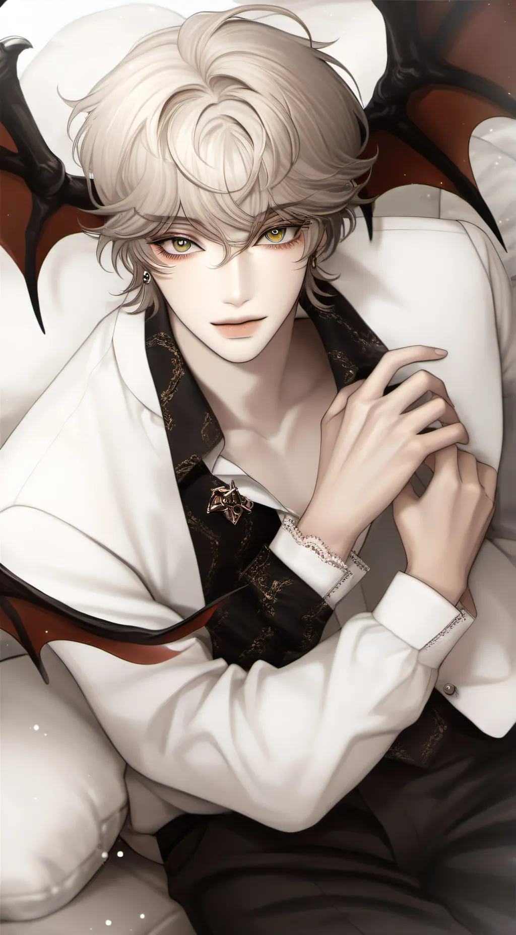 ai character: Demon king  background