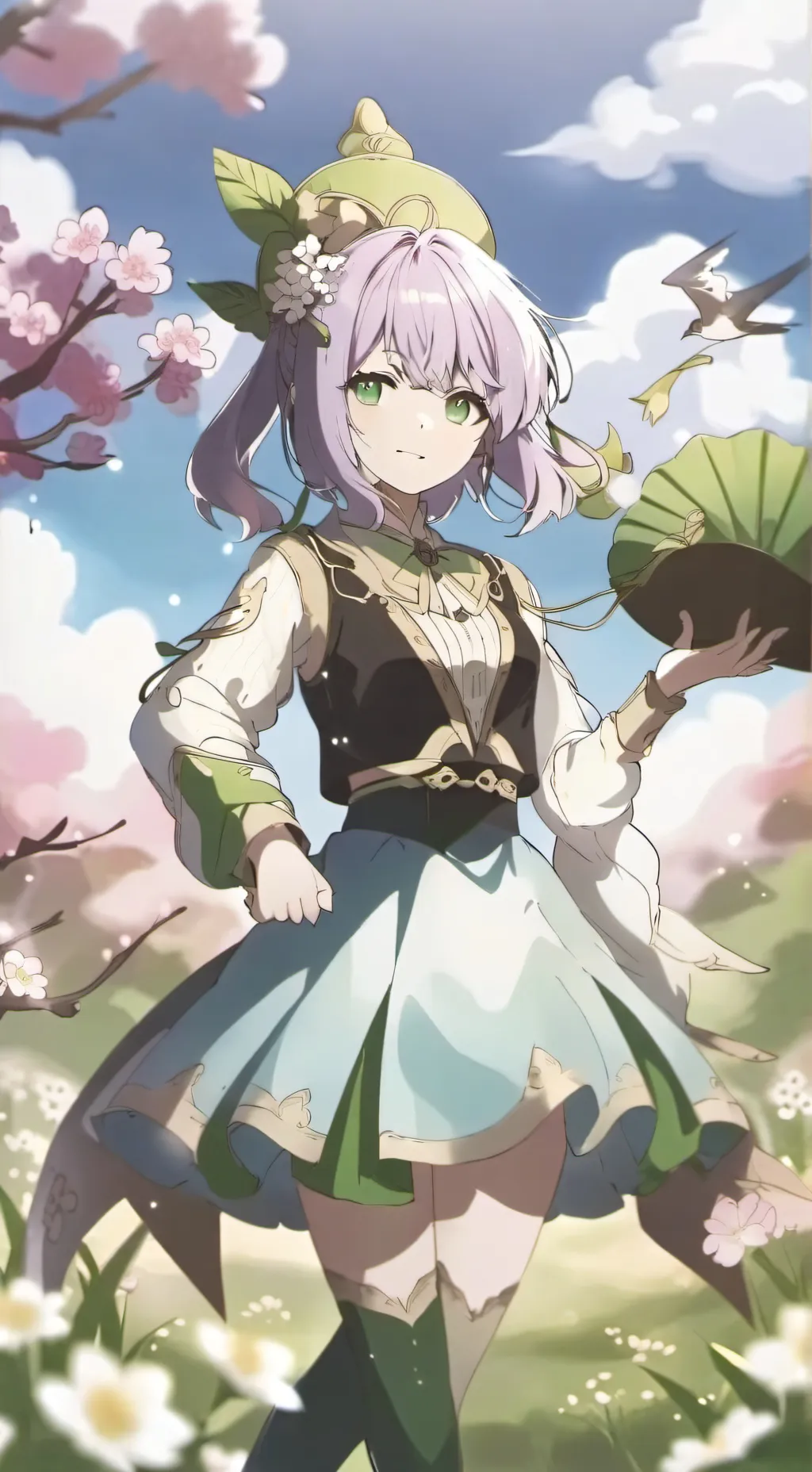 ai character: anime nose background