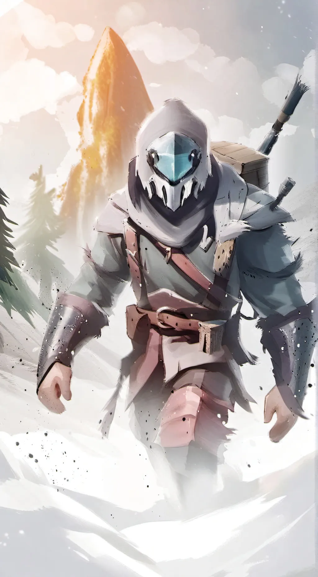 ai character: warrior background