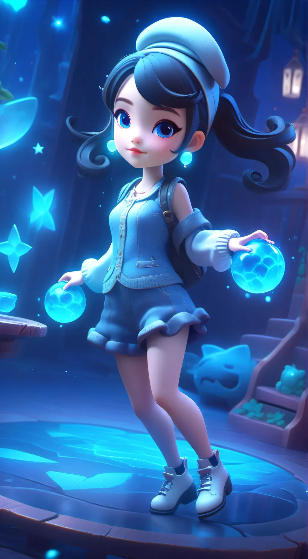 ai character: meme background